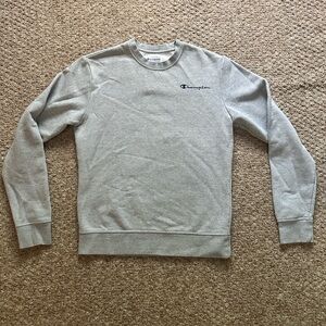 Champion Gray Crewneck Sweater Classic Style
